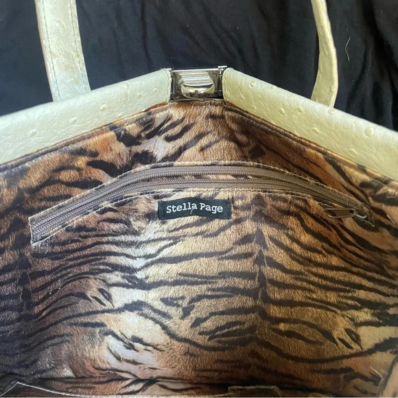 Stella Page Designer Limited Edition NYC Leather Handbag w/Persian Turquoise - Picture 13 of 16